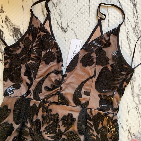 Sequin Overlay Dress - Picture 2 of 5